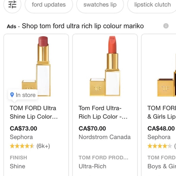 Rare TOM FORD Ultra-Rich Lip Color in shade 15 Mariko
Brand new - Picture 2 of 4